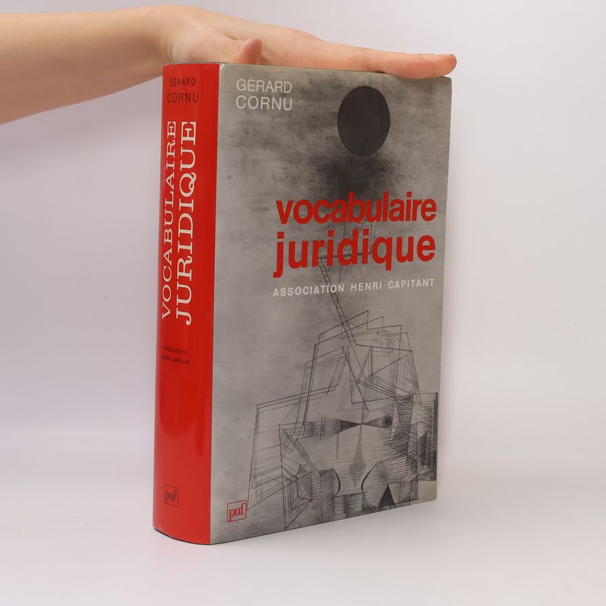Gérard Cornu Vocabulaire juridique