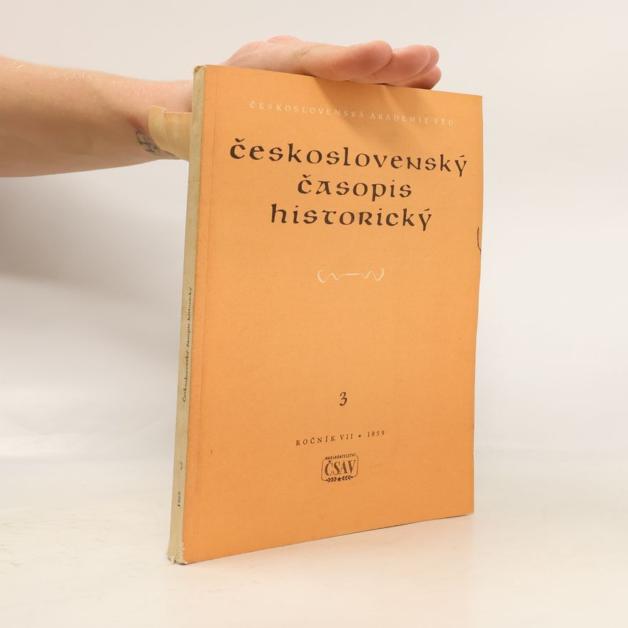 Collectif d'auteurs Československý časopis historický 3
