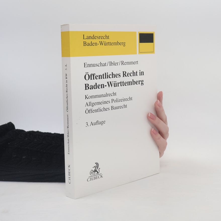 Jörg Ennuschat Öffentliches Recht in Baden-Württemberg