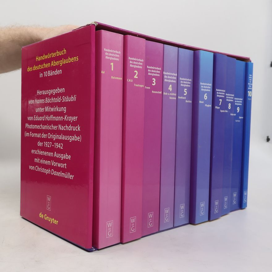 Various authors Handwörterbuch des deutschen Aberglaubens in 10 Bänden