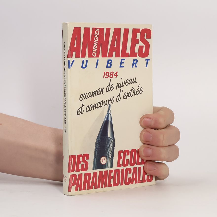 Various authors Annales corrigées des écoles paramédicales