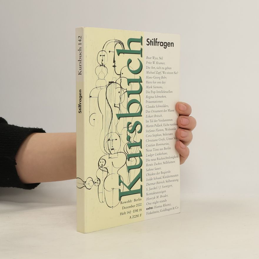 Michael Zapf Kursbuch Heft 142: Stilfragen