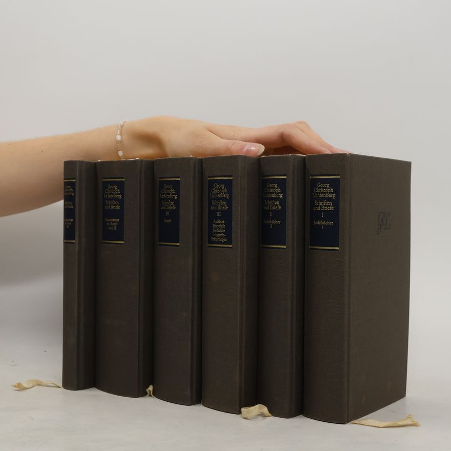 Georg Christoph Lichtenberg Schriften und Briefe 1-4 + Kommentar zu Band 1-3