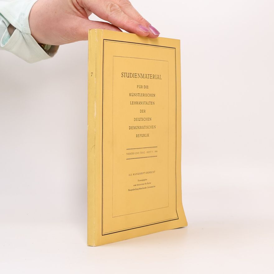 Kolektív autorov Studienmaterial für die Künstlerischen Lehranstalten der Deutschen Demokratischen Republik 7