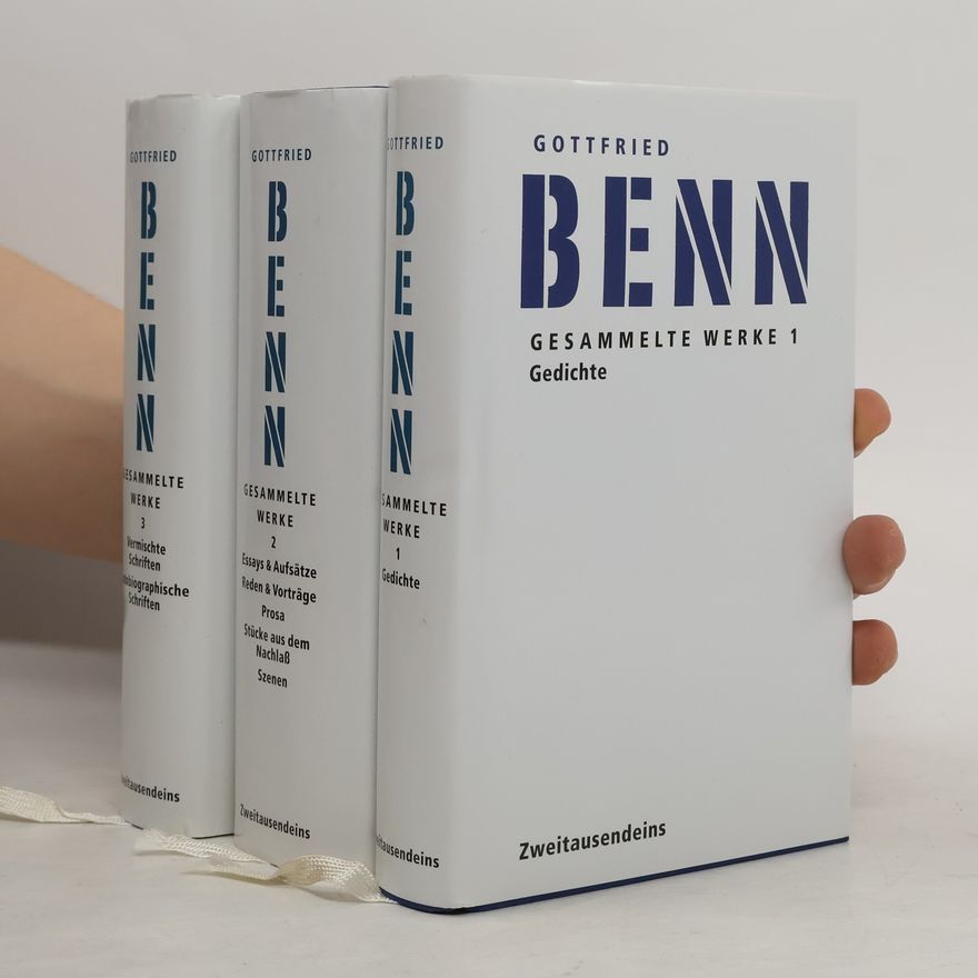 Gottfried Benn Gesammelte Werke 1-3