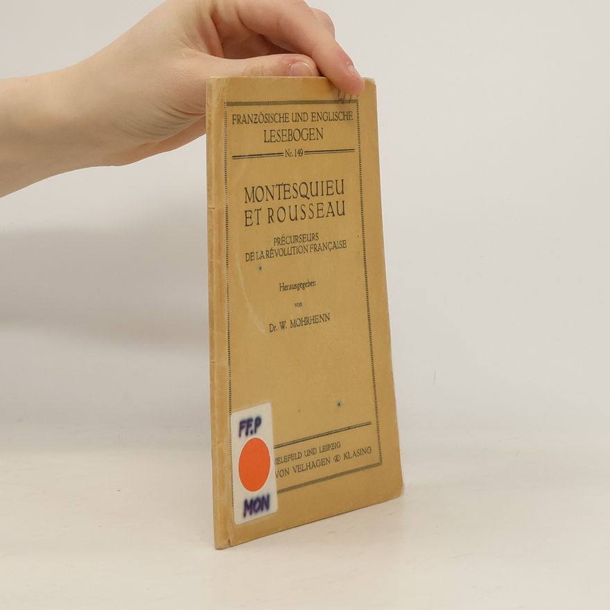 Wernher Mohrhenn Montesquieu et Rousseau