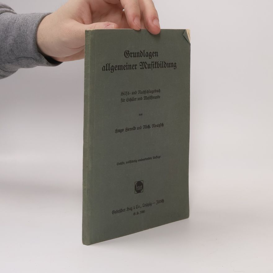 Richard Noatzsch Grundlagen allgemeiner Musikbildung