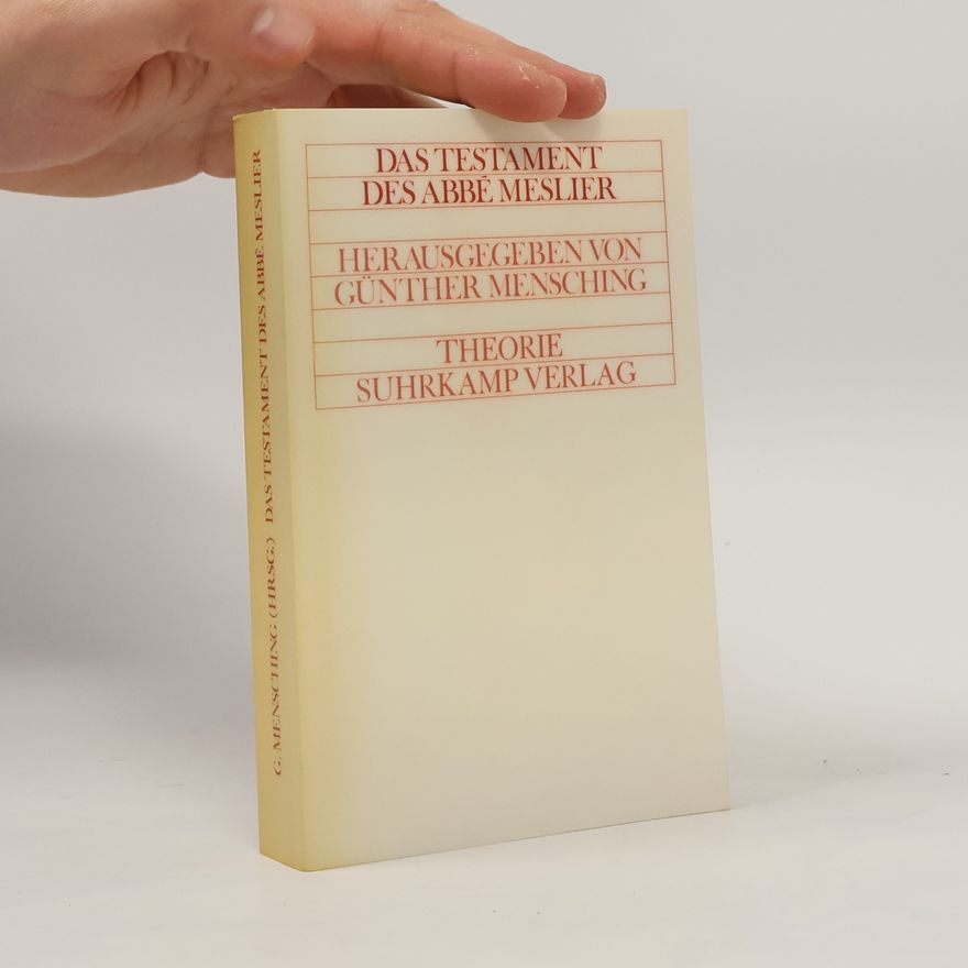 Günther Mensching Das Testament Des Abbé Meslier