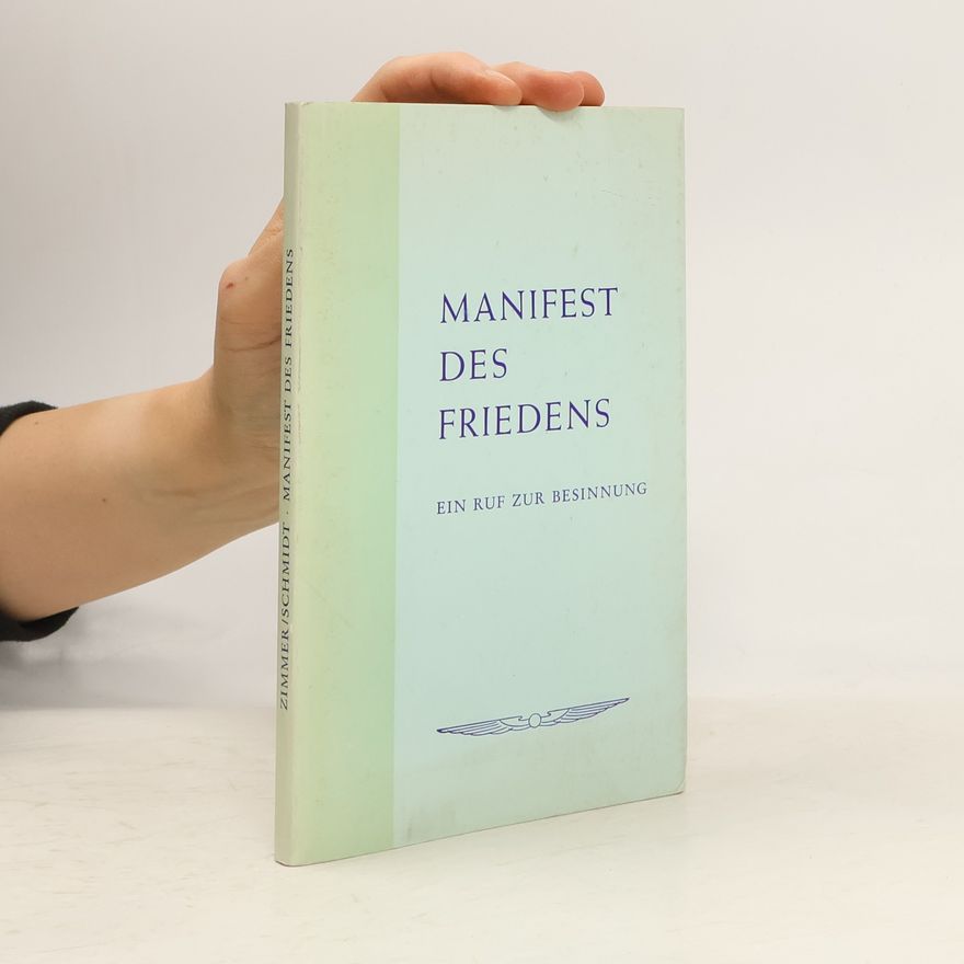 Rudolf Zimmer Manifest des Friedens