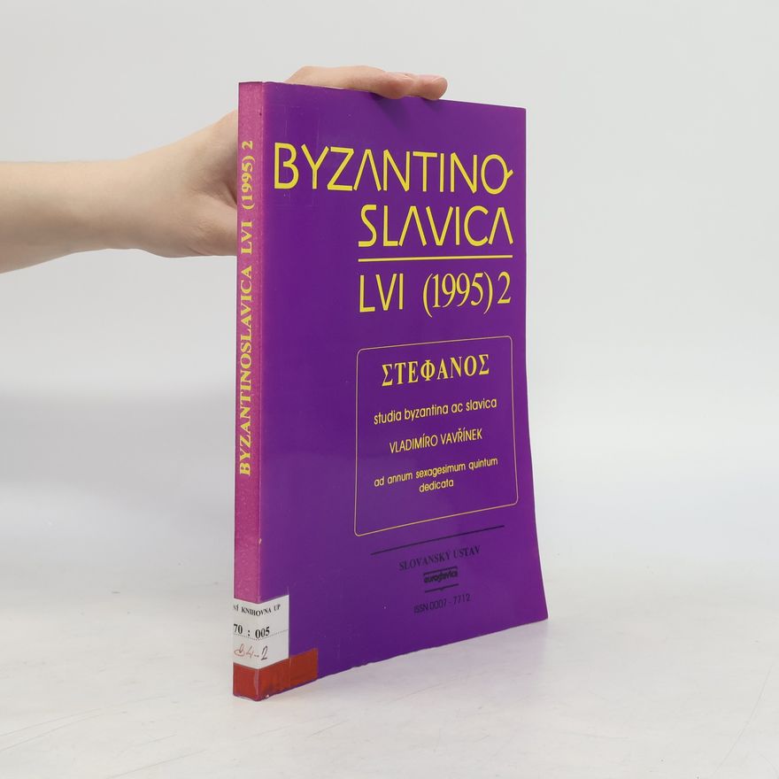 Vladimíro Vavřínek Byzantinoslavica LVI 2