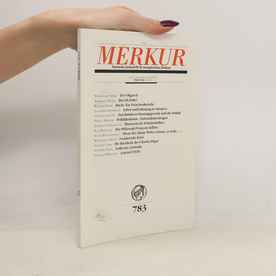 Stephan Herczeg Merkur Deutsche Zeitschrift für Europäisches Denken