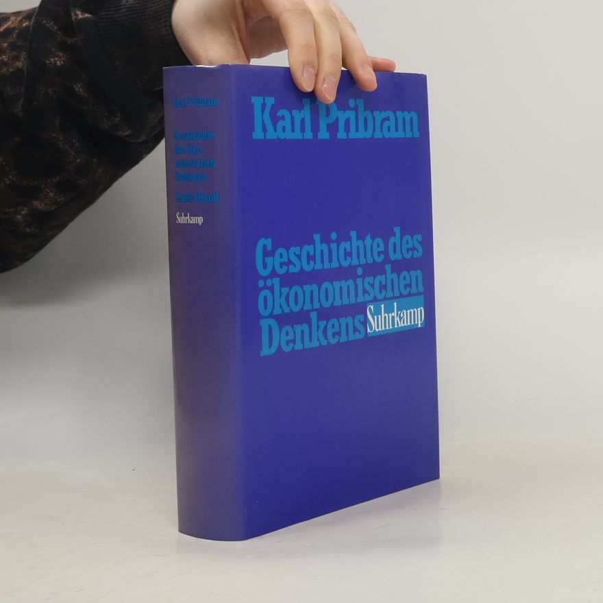 Karl H. Pribram Geschichte des ökonomischen Denkens, in 2 Bdn