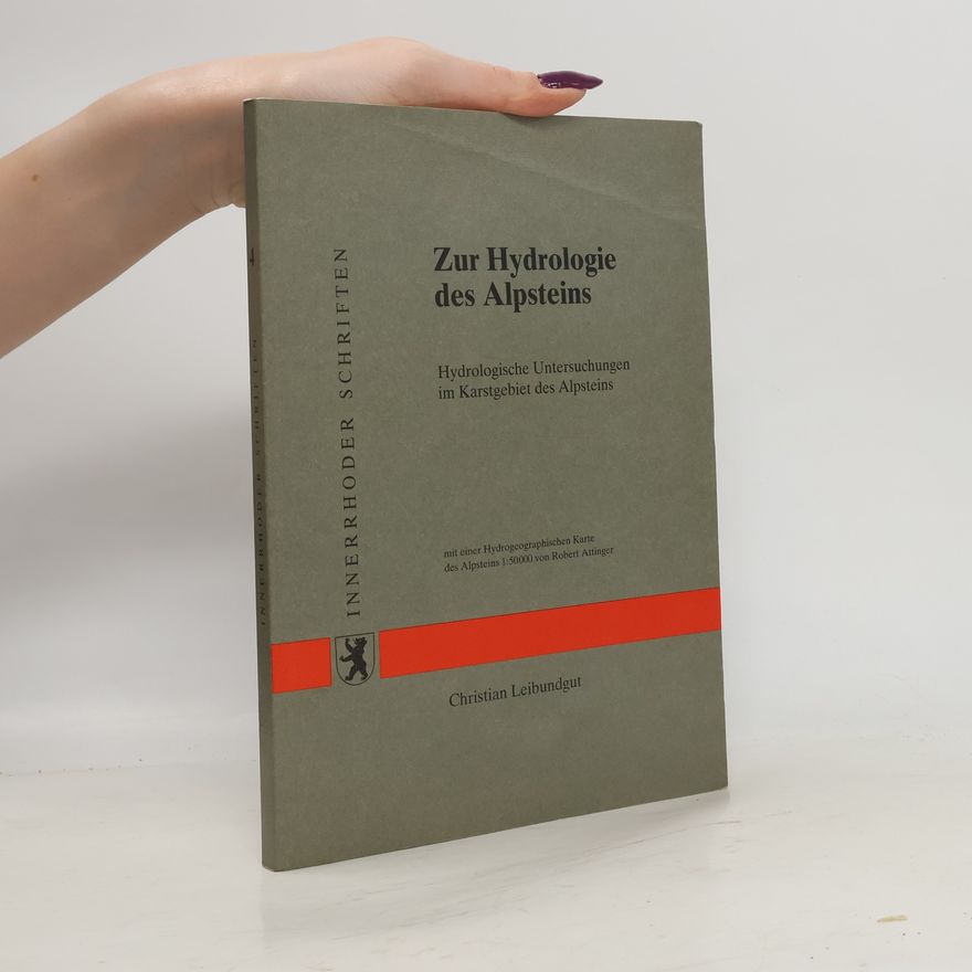 Robert Andreas Attinger Zur Hydrologie des Alpensteins