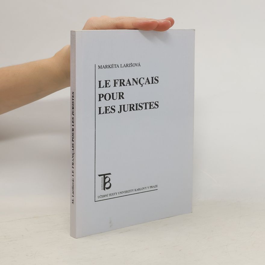 Markéta Larišová Le français pour les juristes