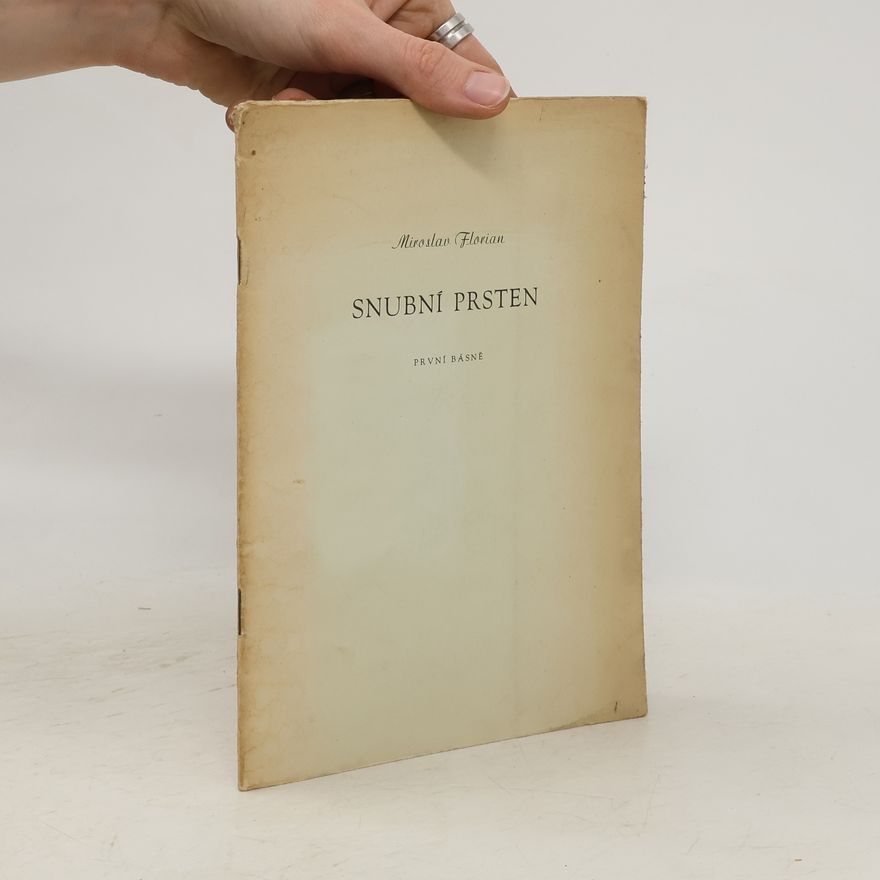 Miroslav Florian Snubní prsten