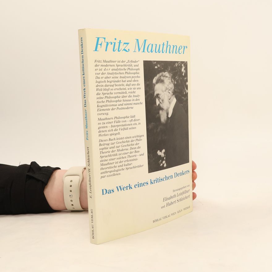 Elisabeth Leinfellner Fritz Mauthner