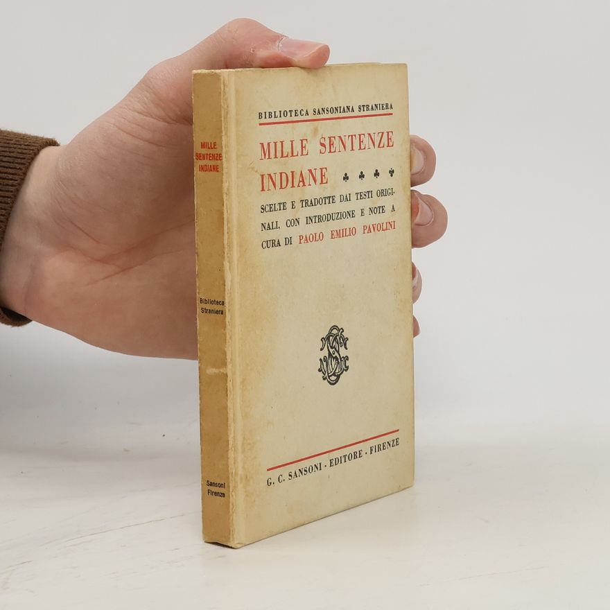 Paolo Emilio Pavolini Mille sentenze indiane