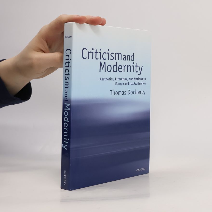 Thomas Docherty Criticism and Modernity