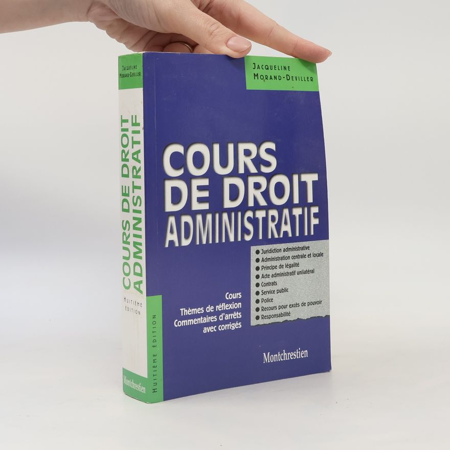 Jacqueline Morand-Deviller Cours de droit administratif