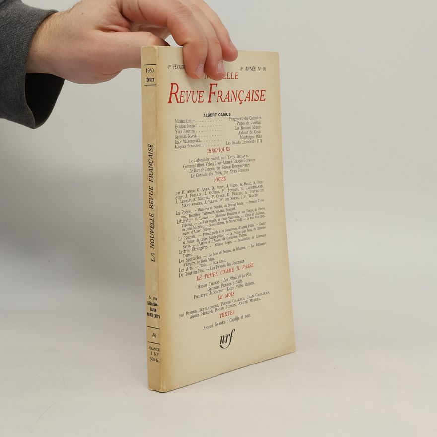 Collectif d'auteurs La Nouvelle Revue Française 86