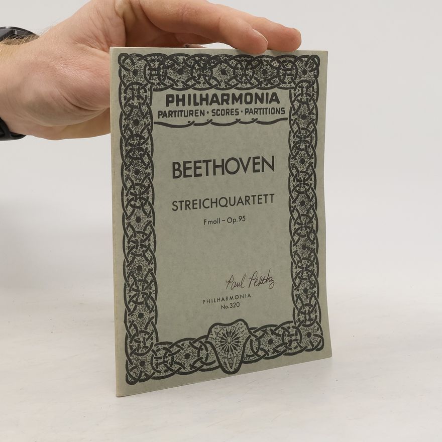 Autorenkollektiv Beethoven. Streichquartett. Fmoll-Op. 95