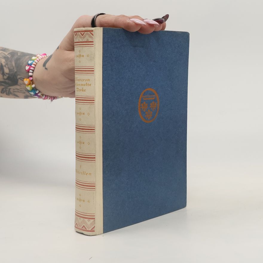 Detlev von Liliencron Gesammelte Werke 8. Miscellen