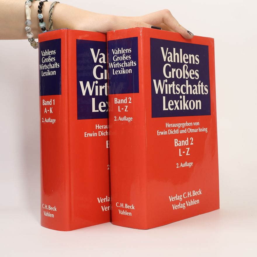 Kolektív autorov Vahlens Großes Wirtschafts Lexikon 1+2