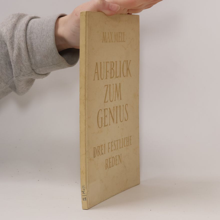 Max Mell Aufblick zum Genius