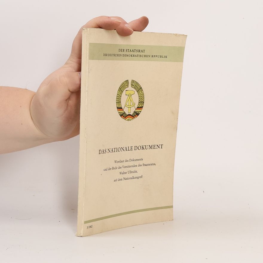 Walter Ulbricht Das Nationale Dokument 3/1962