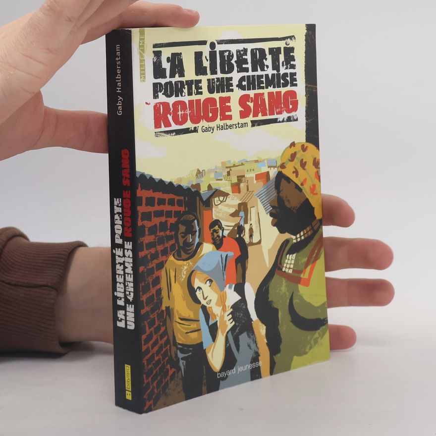 Agnès Piganiol La liberté porte une chemise rouge sang