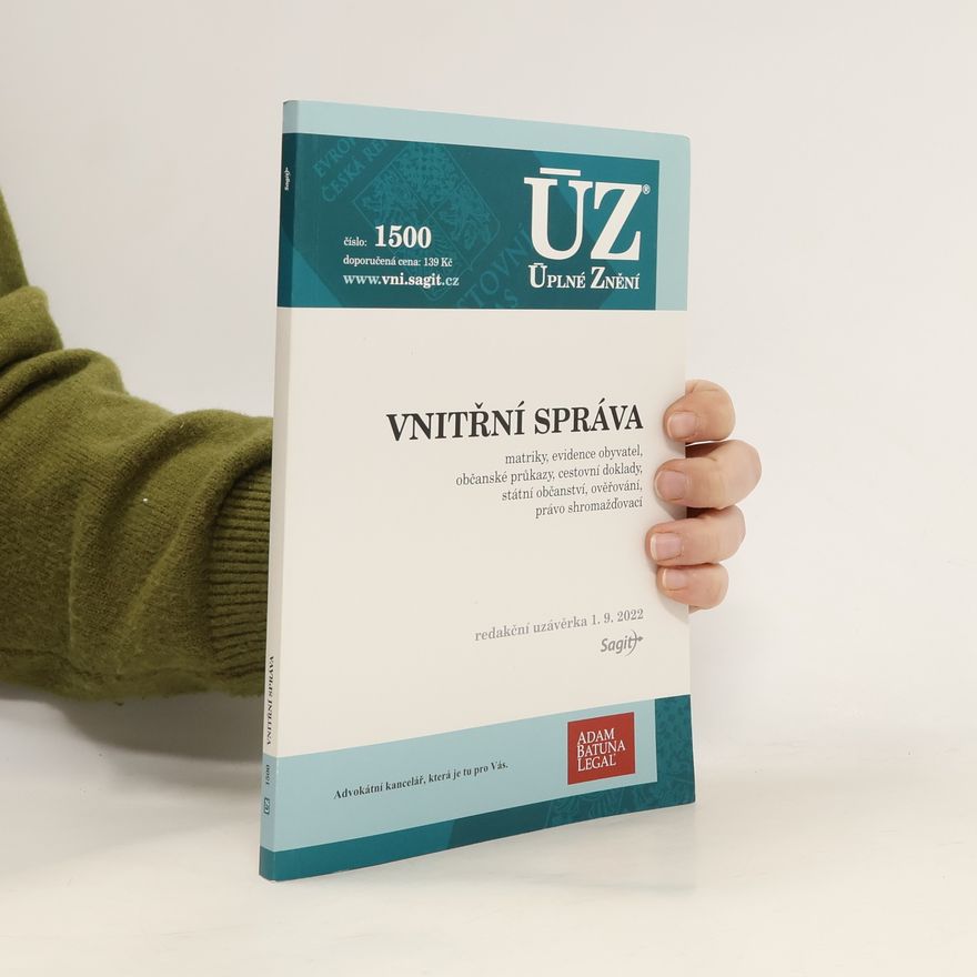 Kolektív autorov ÚZ 1500 Vnitřní správa