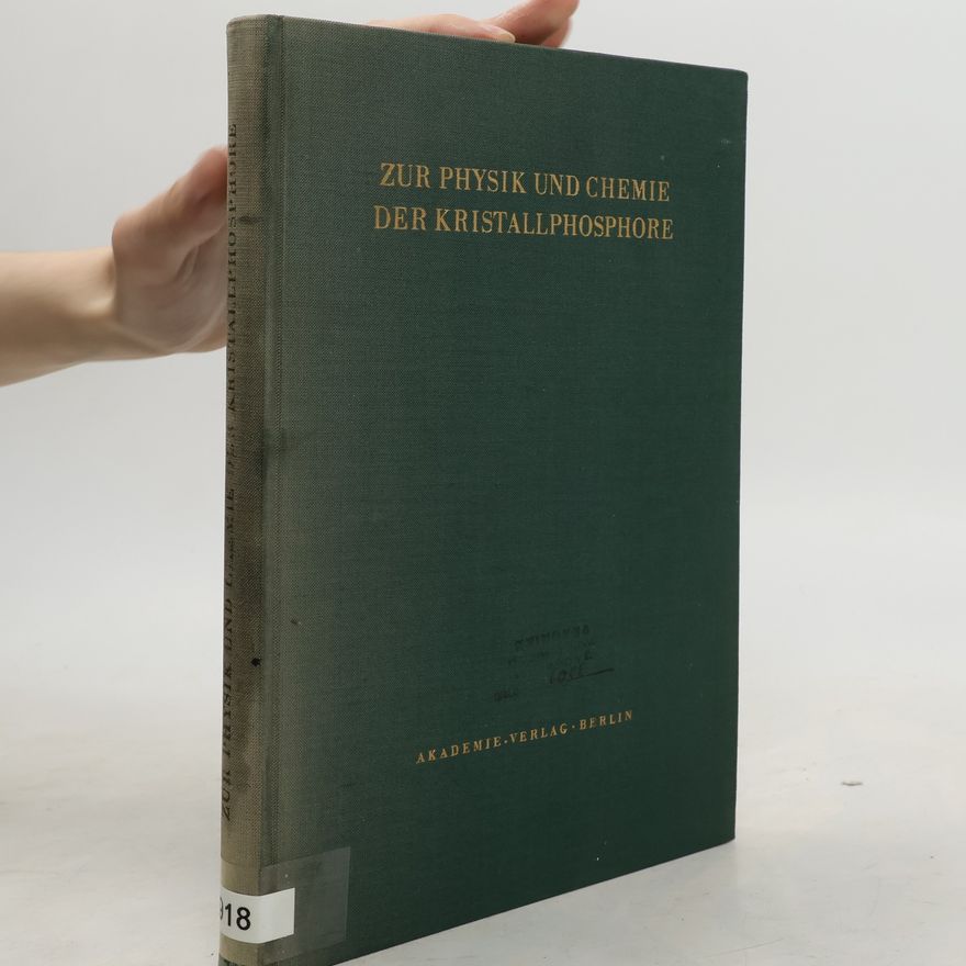 H Witzmann Zur Physik und Chemie der Kristallphosphore