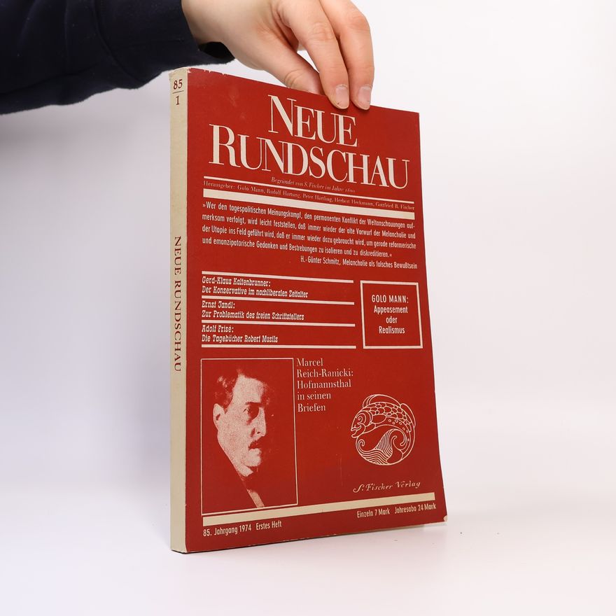 Various authors Neue Rundschau. 85.Jahrgang 1974. Heft 1