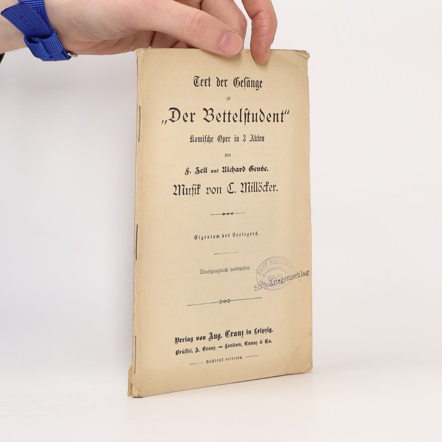 F. Zell Der Bettelstudent
