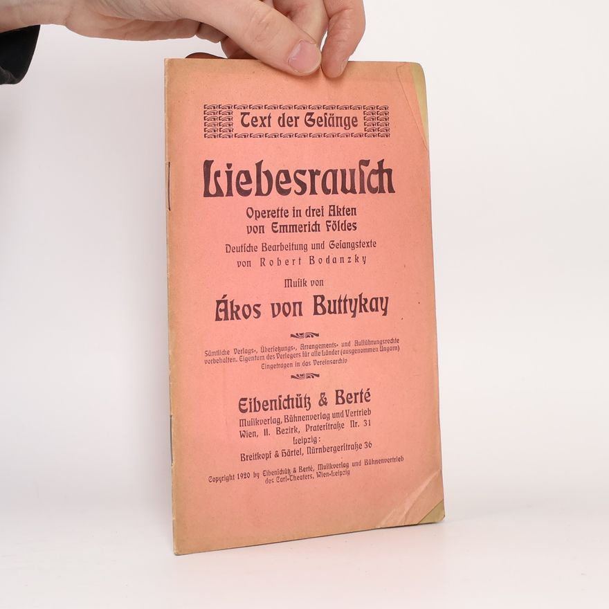 Emmerich Földes Liebesrausch
