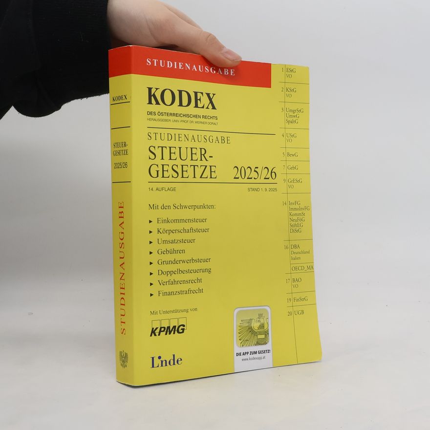 Andrei Bodis KODEX Studienausgabe Steuergesetze 2025/26