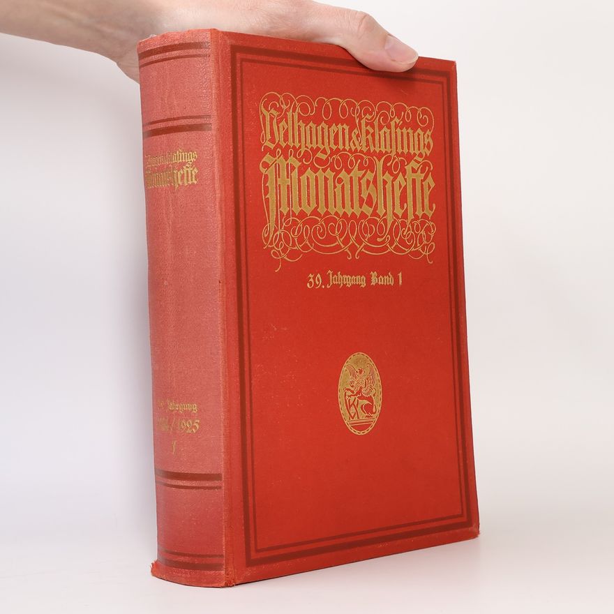Various authors Velhagen & Klasings Monatshefte. 39. Jahrgang 1924/1925 1
