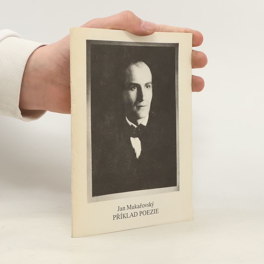 Jan Mukařovský Příklad poezie