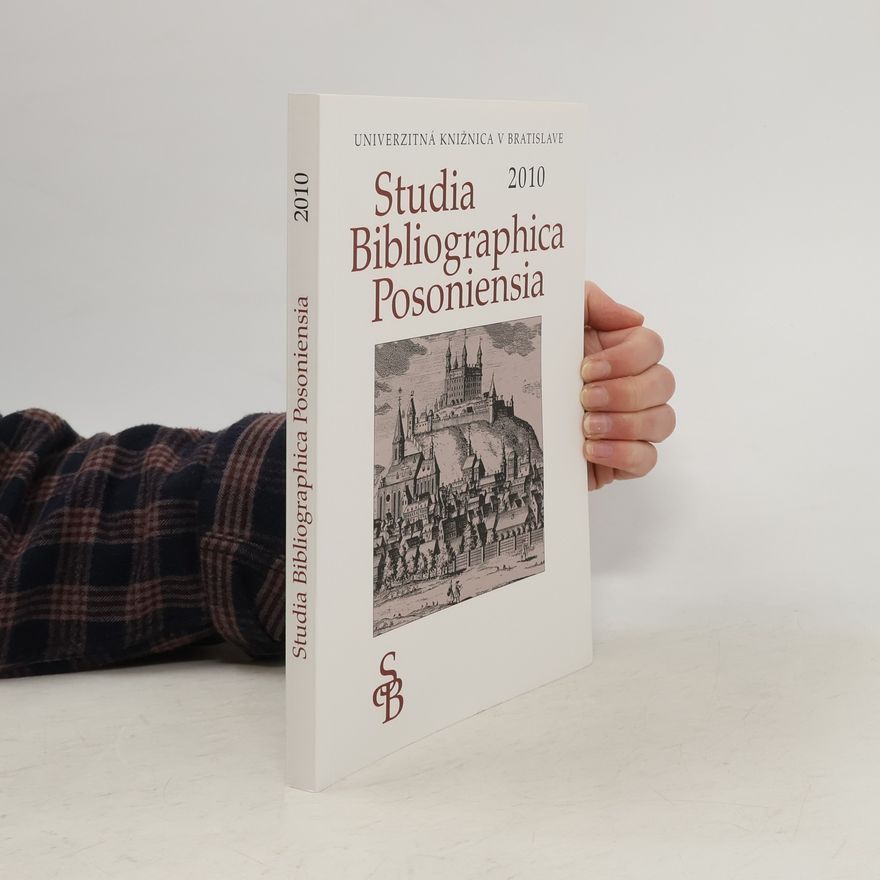 Kolektív autorov Studia Bibliographica Posoniensia