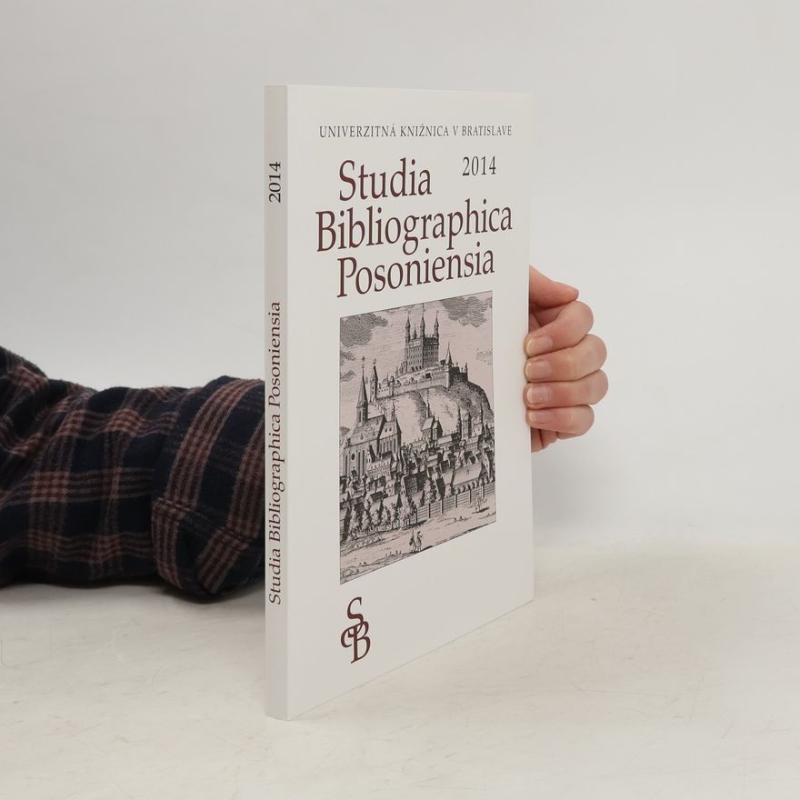 Kolektív autorov Studia Bibliographica Posoniensia