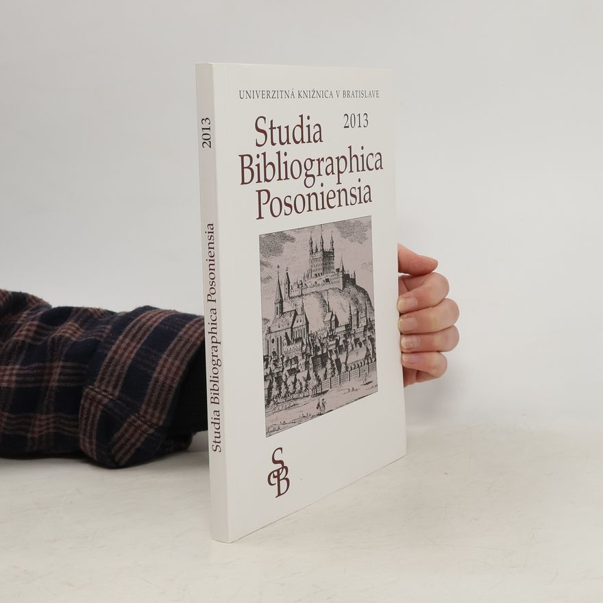 Kolektív autorov Studia Bibliographica Posoniensia