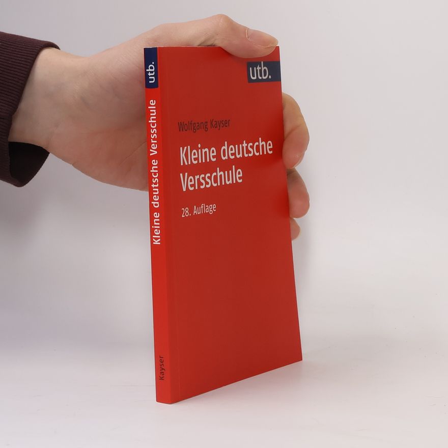 Wolfgang Kaiser Kleine deutsche Versschule