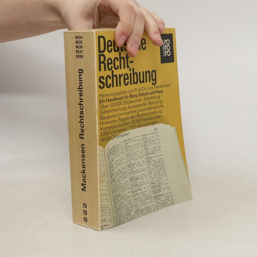 Lutz Mackensen Deustche Rechtschreibung