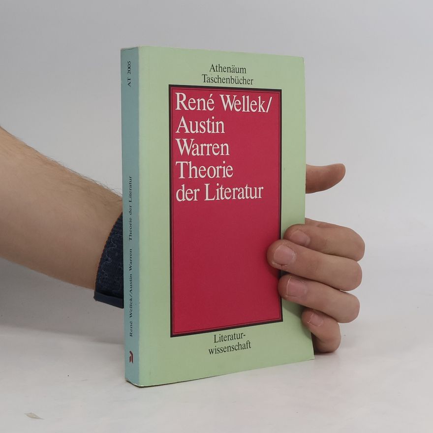 René Wellek Theorie der Literatur