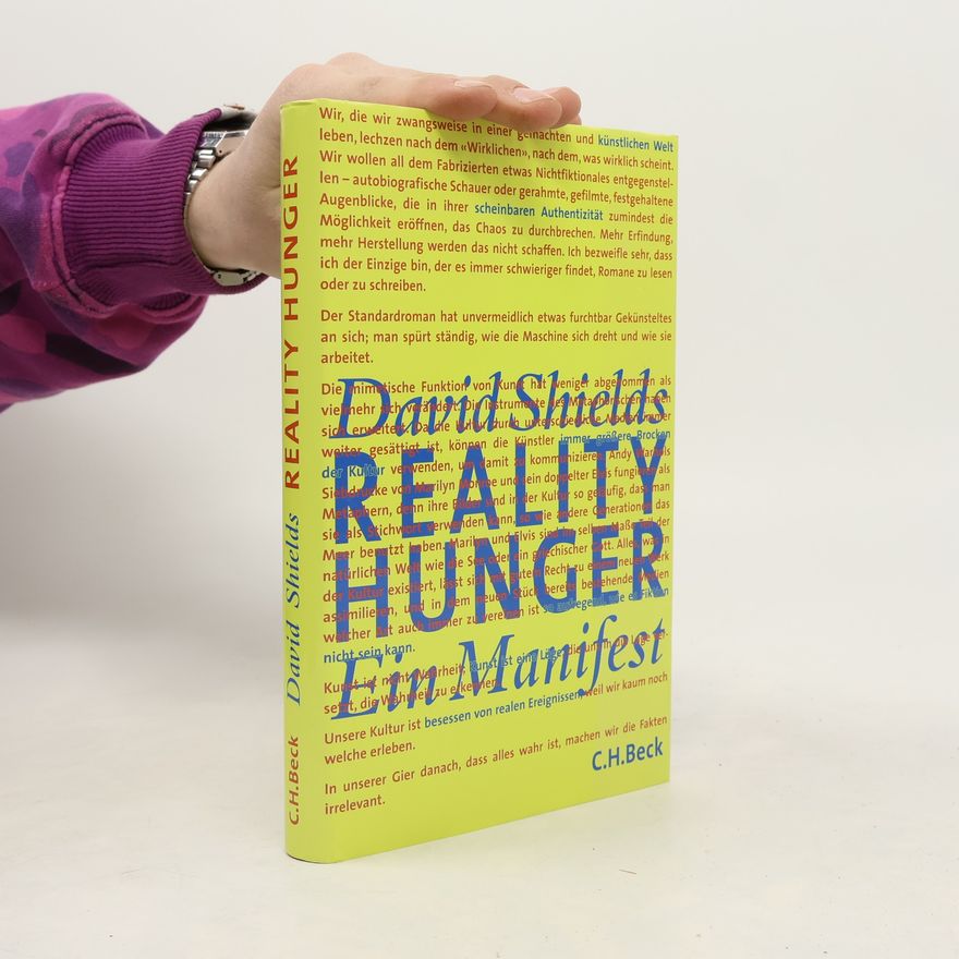 David Shields Reality hunger