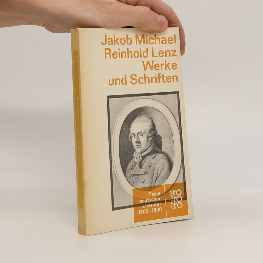 Jakob Michael Reinhold Lenz Werke und Schriften