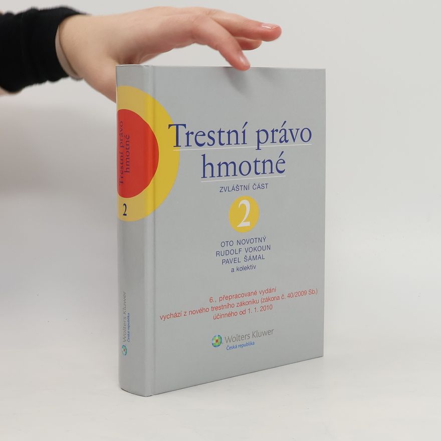 Adolf Dolenský Trestní právo hmotné 2. Zvláštní část