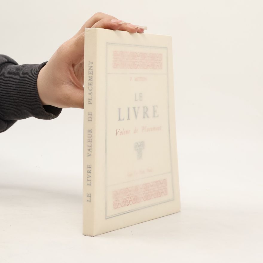 Fernand Mitton Le Livre. Valeur de Placement