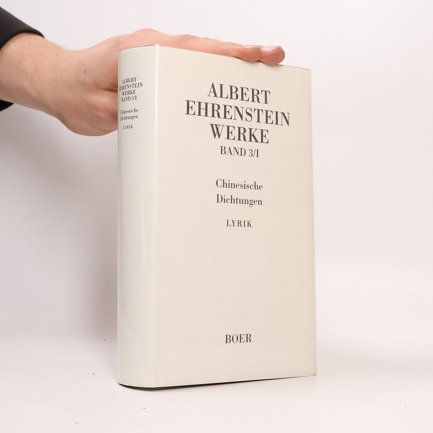 Albert Ehrenstein Werke 3/I