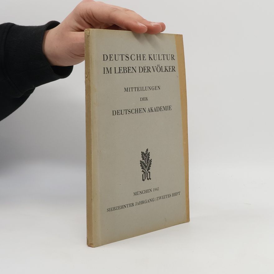 Various authors Deutsche Kultur im leben der Völker